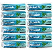 Rolaids Mint Flavor Heartburn Acid Indigestion Fast Acting Rapid Relief - 12 Rolls of 12 Antacid Chewable Tablets (144 Tablets Total)
