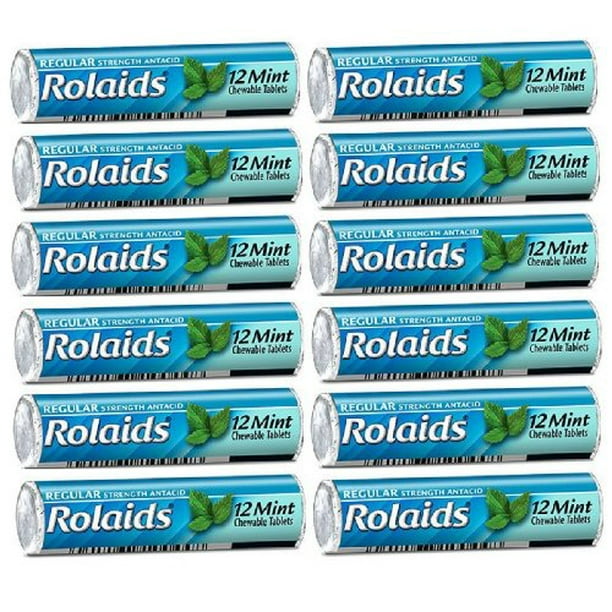 Rolaids Mint Flavor Heartburn Acid Indigestion Fast Acting Rapid Relief