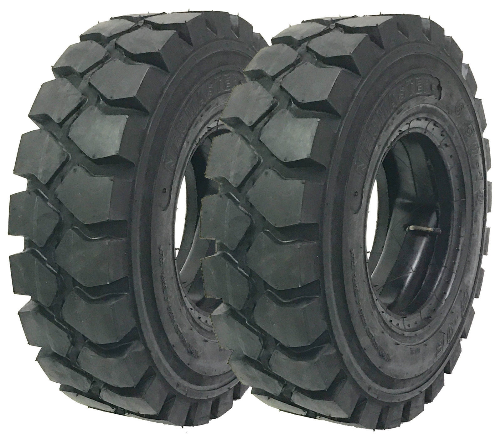 Set 2 Zeemax Heavy Duty 7.00-12 /12TT Forklift Tires w/Tube Flap Rim Guard 
