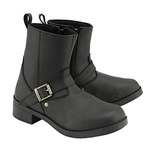 Milwaukee Leather MBK9295 Kids 6 inch Engineer Style Biker Boots 4.5