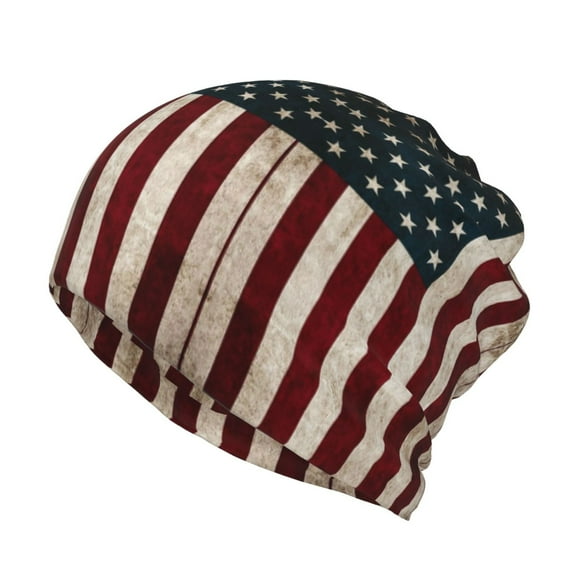 America Flag Beanie Skull Cap Lightweight Hip Hop Dwarf Hat Beanie Hat For Women Men