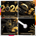 thumbnail image 6 of Golden Theme New Year Banner Elegant Design Countdown Clock Balloon Decoration for Party Celebration Event, 6 of 9