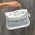thumbnail image 4 of Bolsa de cosméticos Kawaii Sanriod Anime Hobby Kitty Cinnamoroll Kuromi, bolsa de almacenamiento de artículos diversos impermeable portátil de gran capacidad, 4 of 5