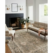 Chris Loves Julia x Loloi Rosemarie Sage/Blush 3'-2 x 3'-2 Round Area Rug