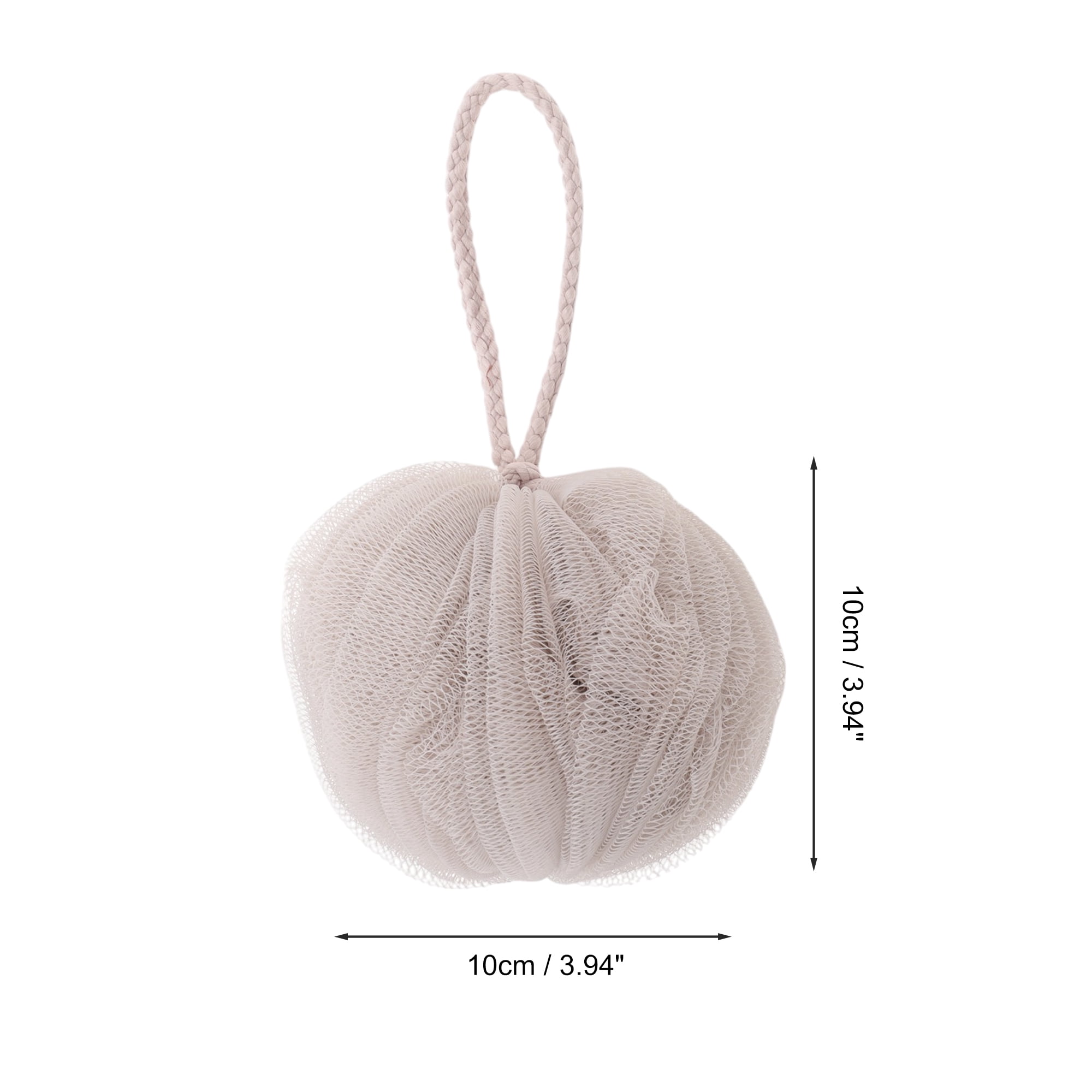 Unique Bargains Lanterns Bath Shower Loofah Sponge 1 Pc Khaki