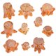 thumbnail image 2 of 10 tocones de árbol en miniatura: tocones de árbol artificiales de resina para casa de muñecas, accesorios de jardín para micropaisaje de hadas DIY., 2 of 8