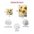 thumbnail image 7 of Sunflower Kitchen Dish Towels for Drying Dishes Set of 2, Watercolor Yellow Floral Botanical Waffle Weave Microfiber Hand Tea Bathroom Towels Quick Dry & Absorbent Towel 12x12, 7 of 7