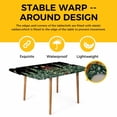 thumbnail image 4 of Black Christmas Table Cloths for 5 Foot Rectangle Tables, Snowflake Xmas Christmas Tree Patio Waterproof Elastic Fitted Tablecloths, Washable Rectangular Table Cover for Camping, 4 of 8