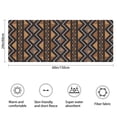 thumbnail image 3 of Boho Brown Geometric Ethnic Pattern Bathroom Rugs Mat,Non Slip Microfiber Bathroom Rug,Rubber Backing,Soft Bathroom Mats for Bathroom Floor,Tub and Shower,60x24in(150x60cm), 3 of 5