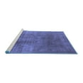 thumbnail image 2 of Ahgly Company Machine Washable Indoor Rectangle Oriental Blue Traditional Area Rugs, 7' x 10', 2 of 4