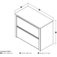 thumbnail image 6 of Pemberly Row 2 Drawer Lateral File Cabinet in Antigua and Black, 6 of 6