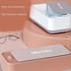 thumbnail image 5 of Dispositivo de limpieza ultrasónico de joyas de plástico ABS para anillos, gafas, relojes, blanco B recargable, 5 of 5