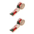 thumbnail image 4 of Moyic Cinta de Navidad de 5,5 yardas y 5cm, cintas de grogrén impresas para envolver regalos, decoración de boda, lazos para el pelo DIY color de cáñamo 2piezas Moyic CBP144555, 4 of 6