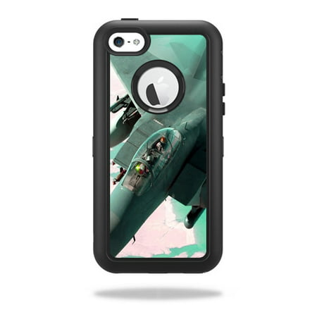 Mightyskins Protective Vinyl Skin Decal Cover for OtterBox Defender iPhone 5C Case wrap sticker skins Fighter (Best Fighter Jet Game For Iphone)