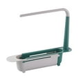 thumbnail image 3 of 1 Pcs Telescopic Kitchen Over Sink Organizer With Towel Hanger,Expandable Dish Caddy Drying Rack,Drain Basket Tray Caddy,Adjustable Length Colander Rack Sponge Holder Storage Tray,Red, 3 of 5