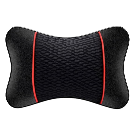 Car Headrest Pillow, 11.8" PU Leather Car Neck Support Pillow, Car Seat Head Neck Pillow for Driving Traveling