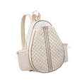 thumbnail image 1 of DYNWAVECA Tennis Racket Bag Tennis Backpack Multipurpose Waterproof Quilted Badminton Racquet Bag Rucksack Daypack for Training Outdoor Beige, 1 of 9
