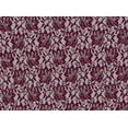 thumbnail image 2 of Zelouf Trans Scallop Stretch Lace  , Sewing, DIY, Crafts Fabric by the Yard, Burgundy Honor, 3 Yard, 2 of 2