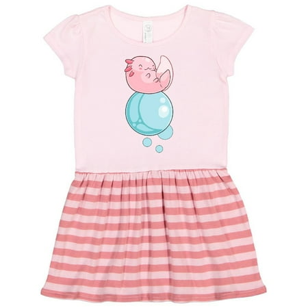 

Inktastic Cute Axolotl Sitting on a Bubble Gift Toddler Girl Dress