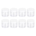 thumbnail image 1 of Unique Bargains 8Pack 150ml Clear Plastic Jars with White Lid Food Storage Containers for Kitchen, 1 of 5
