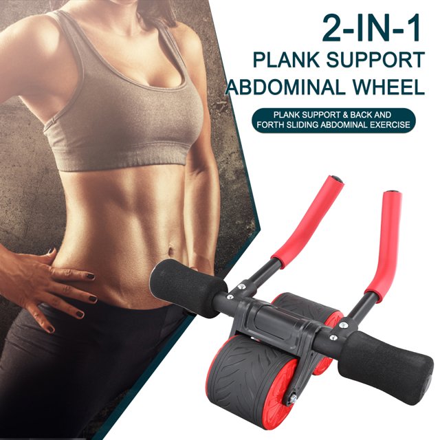 Rodillo De Ejercicio Abdominal 2 en 1 máquina de ejercicio abdominal soporte de codo de rebote automático para oficina de gimnasio
