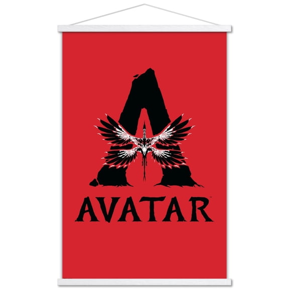 Avatar: Fire and Ash (2025) - Illustrated Logo Wall Poster with Magnetic Frame, 22.375" x 34"