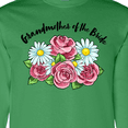 thumbnail image 4 of Inktastic Grandmother of the Bride Roses and Daisies Long Sleeve T-Shirt, 4 of 5