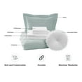 thumbnail image 4 of Mainstays Mint 7 Piece Bed in a Bag Comforter Set with Sheets, Twin XL, 4 of 12