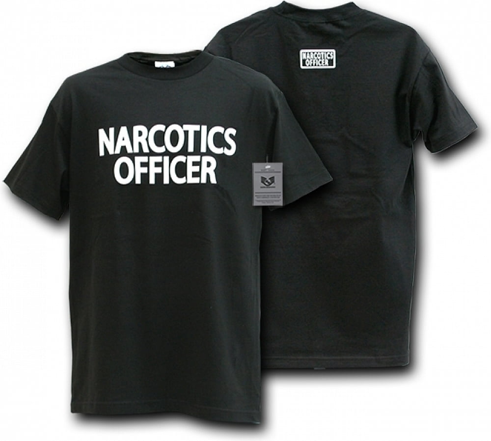 Rapid Dominance J25-nar-blk-04 Law Enforcement Training Shirt, Narcotics Officer Black, Extra Large