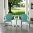 thumbnail image 5 of HomeStock Rustic Revival 3Pc Outdoor Metal Armchair Set Pink - Side Table & 2 Chairs, 5 of 7