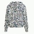 thumbnail image 6 of Towmus Oversized Quarter Zip Pullover Casual Women Camo Zip Up Hoodie Camo Hoodie Womens Colorful Patchwork Graphic Hoodies, 6 of 6