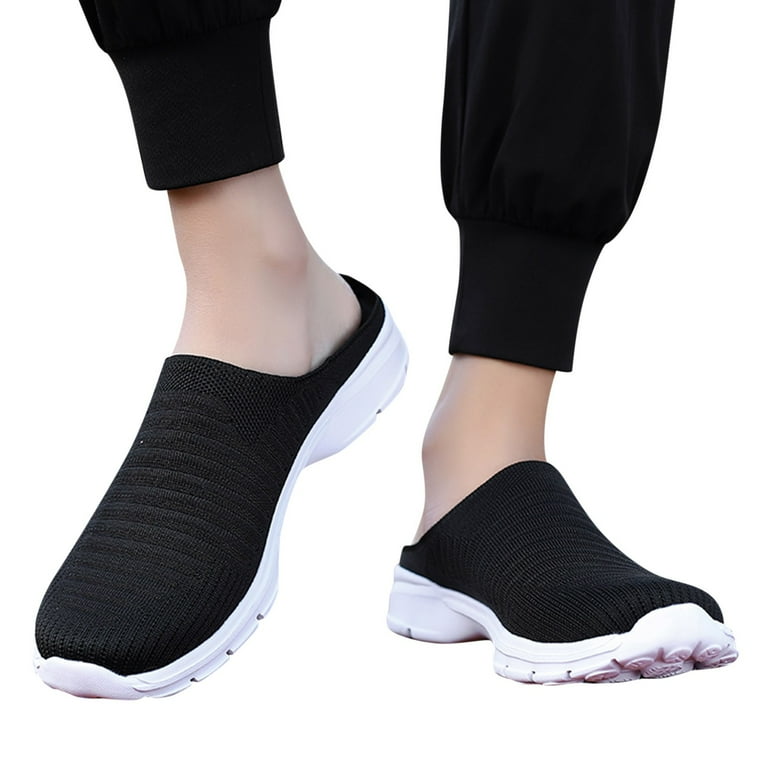 Hessimy Women's Backless Walking Sneakers Summer Slip-on Hessimy Women's Backless Walking Sneakers Summer Slip-on