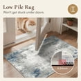 thumbnail image 6 of KUETH 2x7 Area Rugs for Abstract Gray & Blue Throw Rug – Machine Washable Entryway Carpet with Non-Slip Gripper, Distressed Vintage Style Accent Mat for Bedroom Living Room, Aesthetic Indoor Doormat, 6 of 9