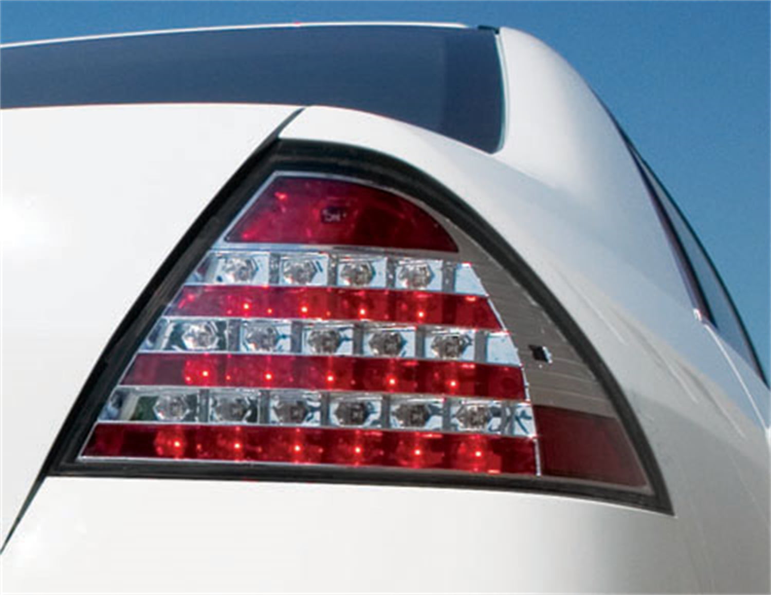 Pair IPCW LEDT-305C Crystal Clear LED Tail Lamp 