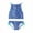 Blue, variant on Girls Swimsuits Cute 2 Piece Bathing Suit Tankini Sport Daisy Halter Summer Beach Swim Suit Girls' Swimwear Blue Size 10-