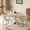 Natural Oak-Beige（B), variant on 43.32'' Round Dining Table Set for 4,5-Piece Modern Wood Kitchen Table Set for Kitchen Dining Room