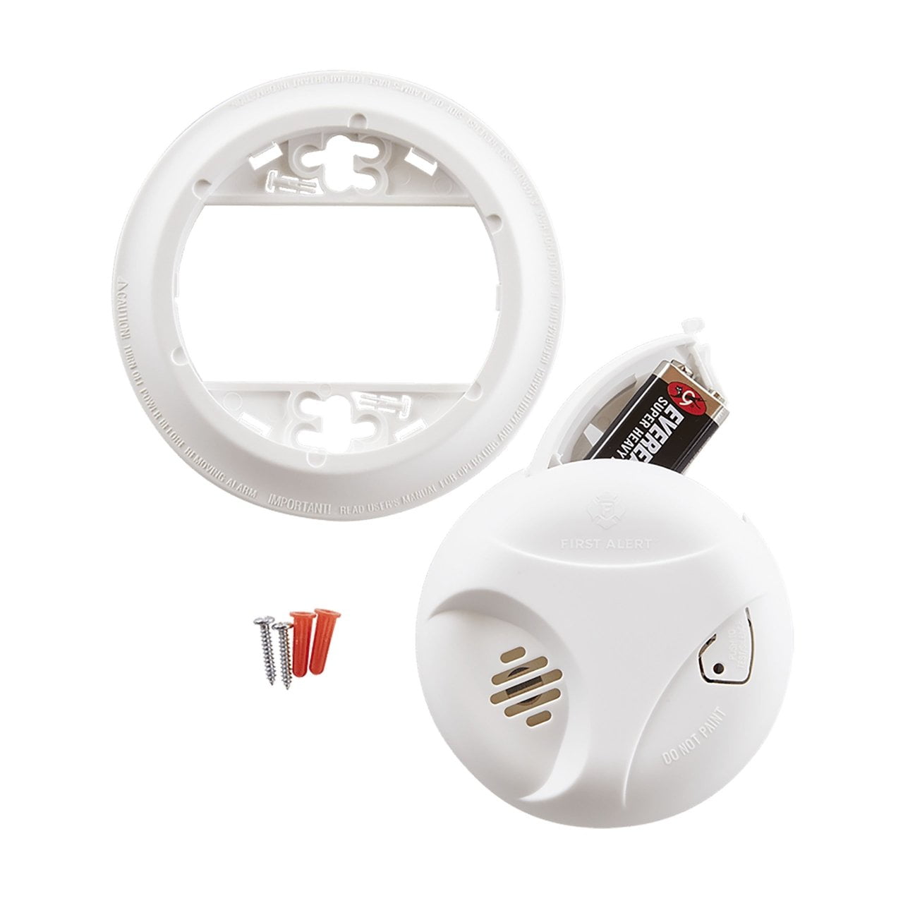 First Alert Battery Powered Smoke and Fire Alarm with Silence