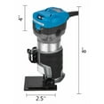 thumbnail image 2 of VEVOR 800W Max Torque Variable Speed 30,000RPM Compact Router with Collets 1/4" & 3/8" 1x Plunge Base & 1x Tilt Base, 2 of 9