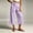 Purple, variant on PWPSG Women’s Solid Cropped Wide-Leg Linen Pants, Double-DUnrefinedstring Waist with Slant Pockets for Weekly Small Town Market Errands Blue S