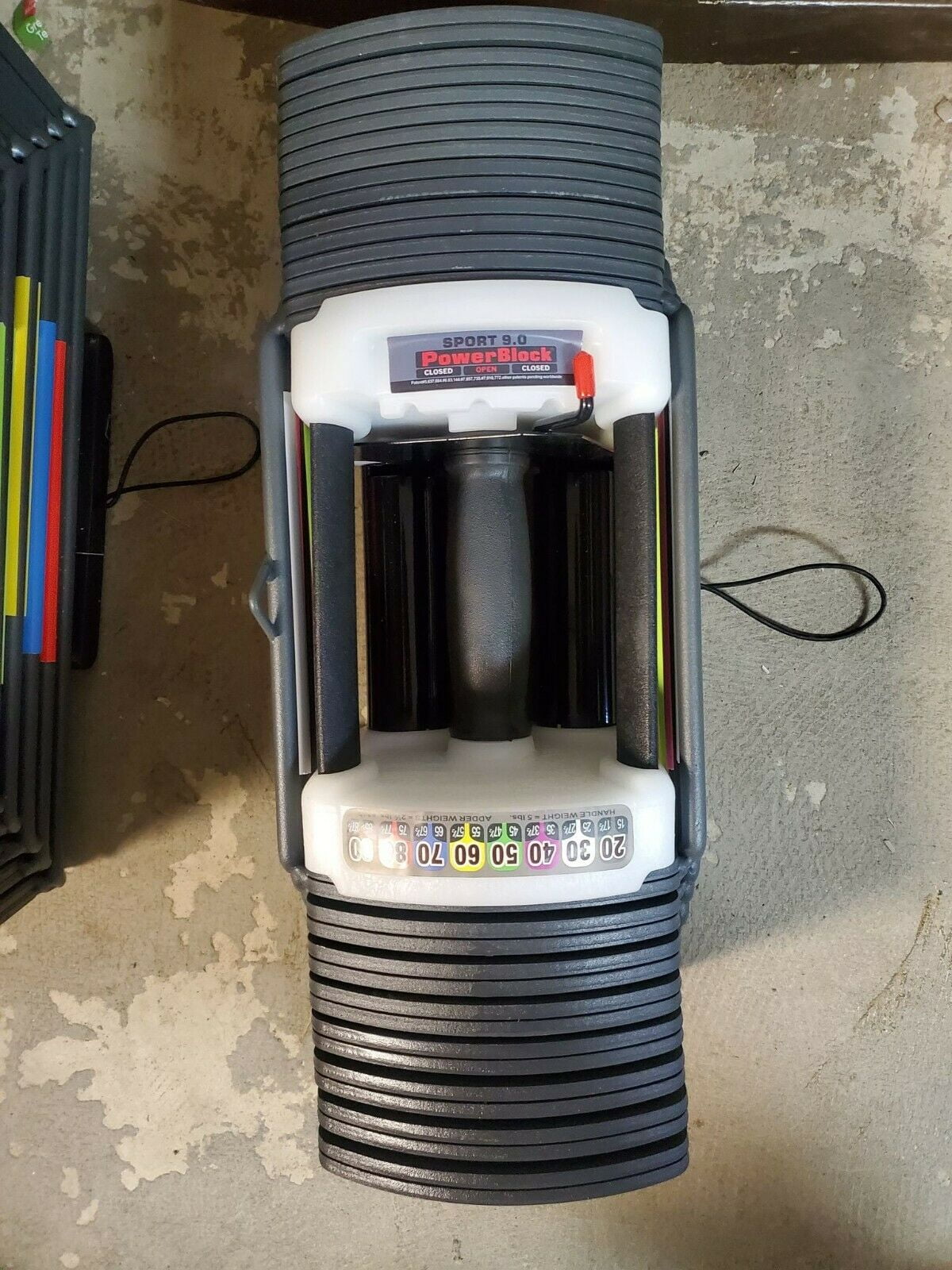 Powerblock Sport 9.0 Model with Stage 1, 2 and 3 going up to 90