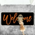 thumbnail image 7 of Sm:)e Ghost Welcome Halloween Doormat, Black, 17x47 Inch, 7 of 7