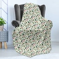 thumbnail image 4 of Garden Art Soft Flannel Fleece Throw Blanket, Botanical Pattern with Leaves of the Jungle Plants Realistic Natural Elements, Cozy Plush for Indoor and Outdoor Use, 50" x 60", Multicolor, by Ambesonne, 4 of 5