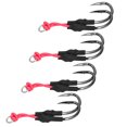 thumbnail image 3 of Double Fishing Hook, Smoothly Polished Metal Fishhook Corrosion Resistant  For Tuna For Mackerel, 3 of 8