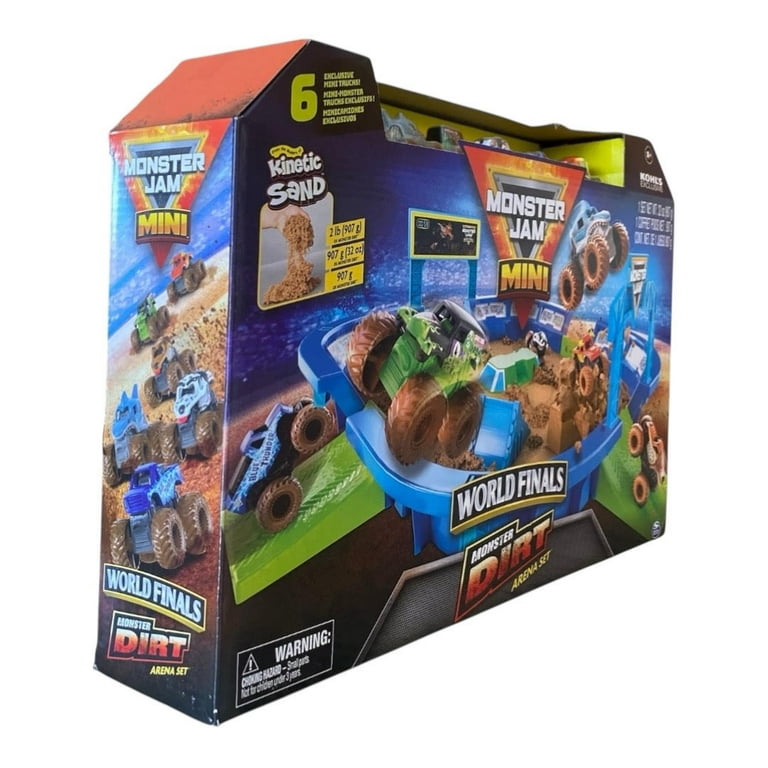 Regu⭐︎Monster Jam Mini World Monster Jam Mini World Finals Monster Dirt Arena with 2lbs Kinetic