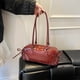 thumbnail image 4 of Mujeres Bow Casual Tote Handbag PU Leather Girls Al Aire Libre Bolso Hombro Diario (rojo), 4 of 9