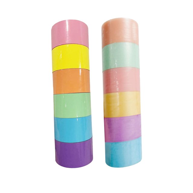Rongfmy 12Pcs Tapes, Colored Ball Tape, DIY Making Ball Handmade, Funny Educational 4.8cm