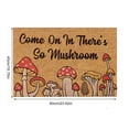 thumbnail image 3 of kjfeif Mushroom Welcome Doormat, Funny Front Door Mat Coir Rug Indoor Outdoor Entrance Porch Carpet Fungi Cottage Home Decor Cottage Housewarming Gift 23.62*15.75'', 3 of 9