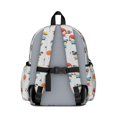 thumbnail image 3 of Football and Basketball Grey Pattern Cute School Backpack with Padded Back and Adjustable Shoulder Straps 13.4"x11"x4.7", 3 of 5