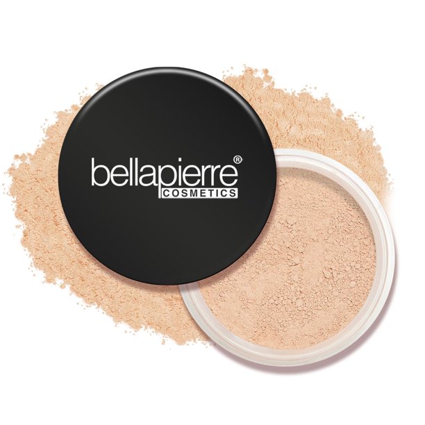 bellapierre Mineral Foundation SPF 15 - Base en polvo suelto | Maquillaje natural vegano y libre de crueldad animal | Acabado mate de total | Hipoalergénico | Sin aceite ni talco - 0,32 oz - Biscott