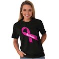 thumbnail image 4 of Breast Cancer Awareness Believe Women's Graphic T Shirt Tees Brisco Brands X, 4 of 5